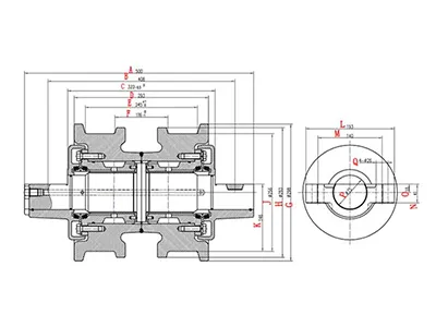 Rodillo inferior D155
