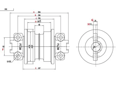 Rodillo inferior D20