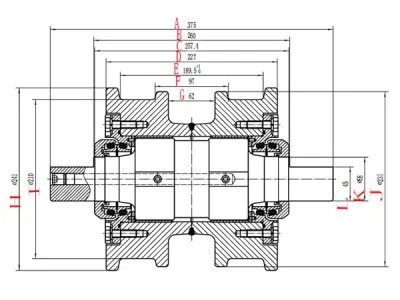 Rodillo inferior D6H