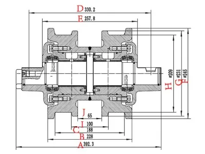 Rodillo inferior D6D