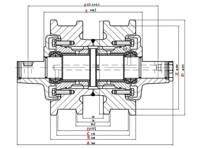 Rodillo inferior D5B