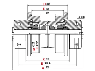 Rodillo inferior D5H