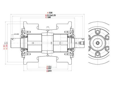 Rodillo inferior D10