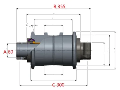 Rodillo superior para excavadora Komatsu PC3000