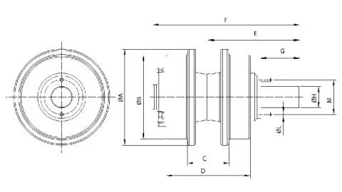 Rodillo superior para bulldozer Komatsu D85