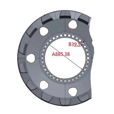 Rueda dentada para excavadora Komatsu PC3000